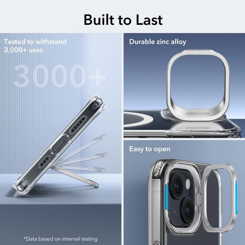Apple iPhone 15 Plus vāciņš caurspīdīgs ESR CLASSIC KICKSTAND HALOLOCK MAGSAFE