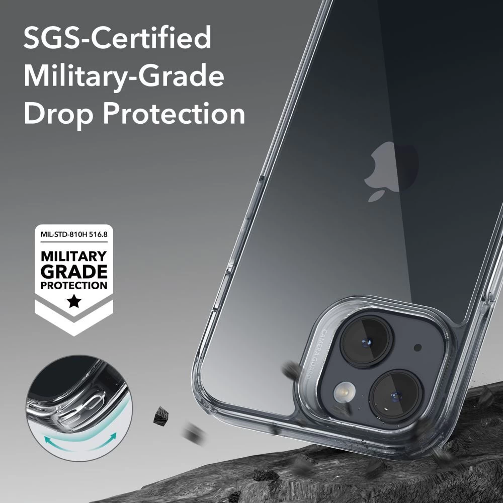 Apple iPhone 15 Plus vāciņš caurspīdīgs ESR ICE SHIELD