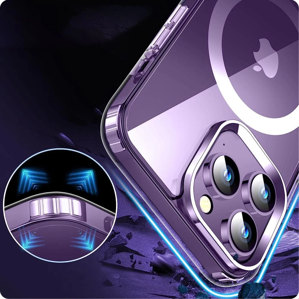 Apple iPhone 15 Plus vāciņš caurspīdīgs TECH-PROTECT FLEXAIR HYBRID MAGSAFE