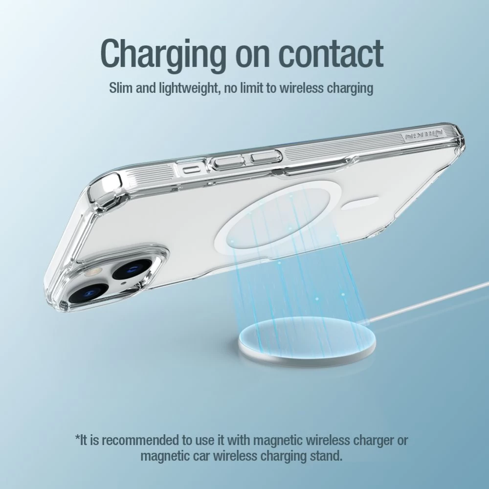 Apple iPhone 15 Plus vāciņš caurspīdīgs NILLKIN TPU PRO MAGNETIC