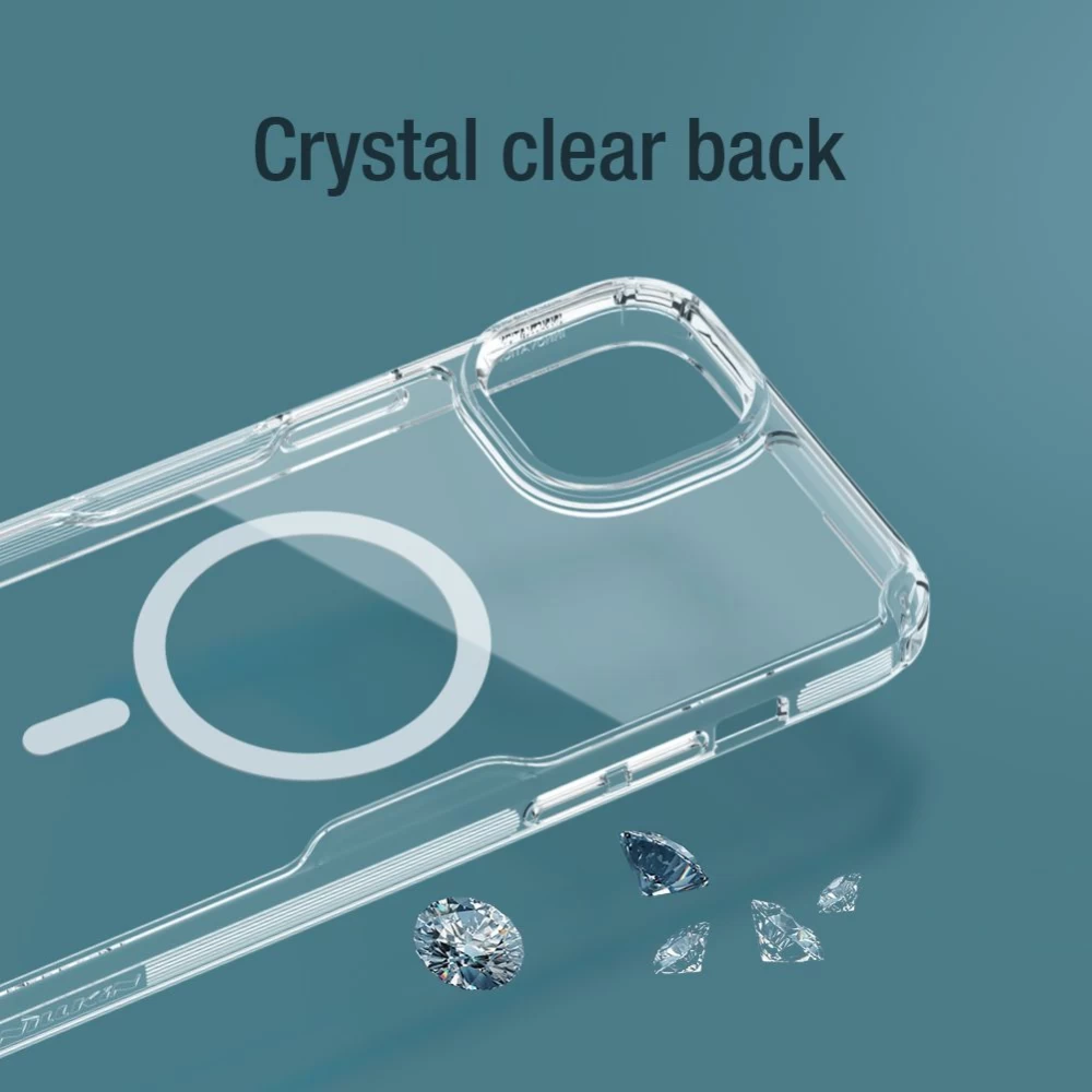 Apple iPhone 15 Plus vāciņš caurspīdīgs NILLKIN TPU PRO MAGNETIC