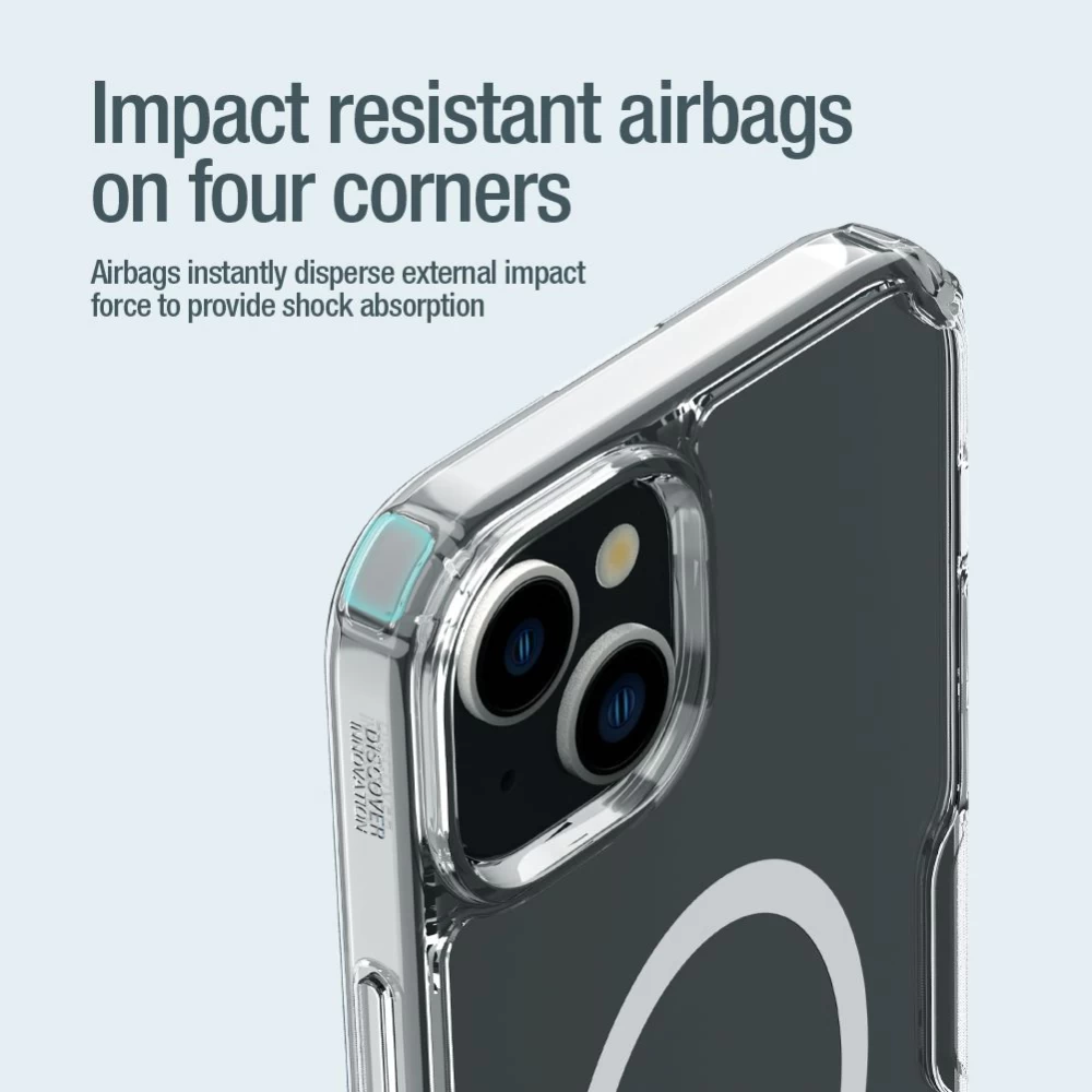 Apple iPhone 15 Plus vāciņš caurspīdīgs NILLKIN TPU PRO MAGNETIC