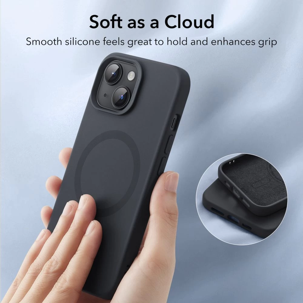 Apple iPhone 15 Plus vāciņš melns ESR CLOUD HALOLOCK MAGSAFE