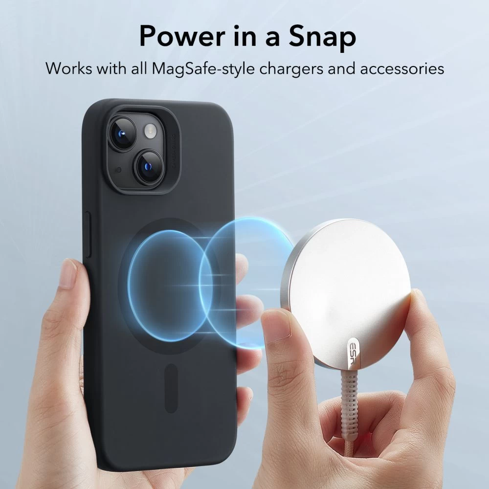 Apple iPhone 15 Plus vāciņš melns ESR CLOUD HALOLOCK MAGSAFE