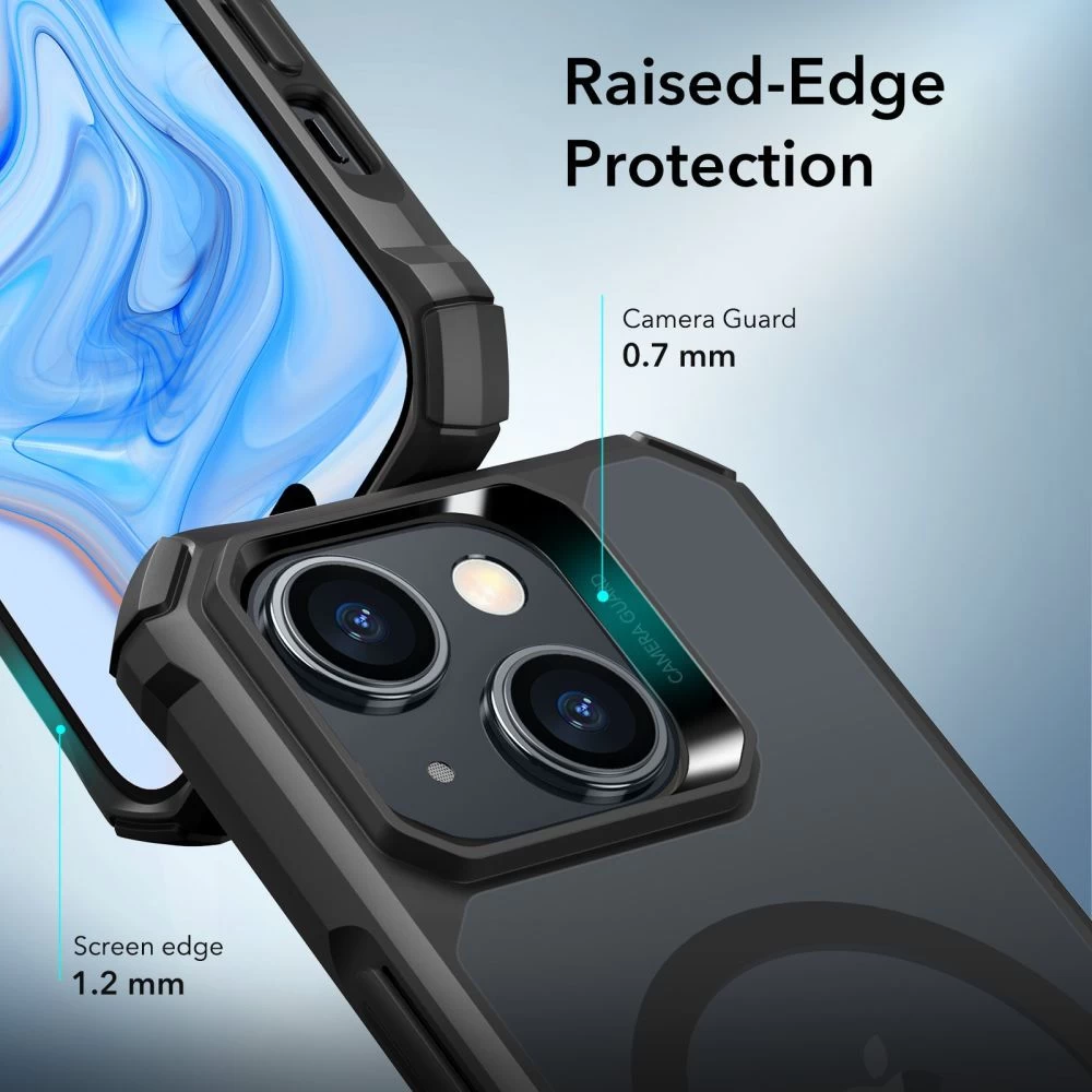 Apple iPhone 15 Plus vāciņš melns ESR AIR ARMOR HALOLOCK MAGSAFE