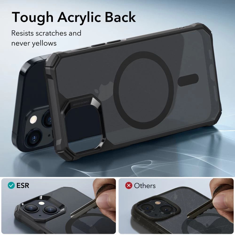 Apple iPhone 15 Plus vāciņš melns ESR AIR ARMOR HALOLOCK MAGSAFE