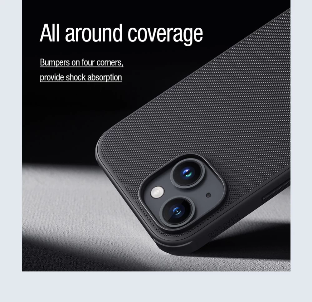 Apple iPhone 15 Plus vāciņš melns NILLKIN SUPER FROSTED SHIELD PRO MAGNETIC