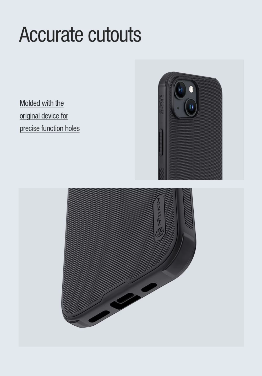 Apple iPhone 15 Plus vāciņš melns NILLKIN SUPER FROSTED SHIELD PRO MAGNETIC