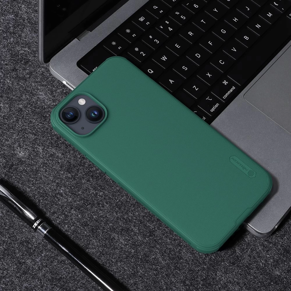 Apple iPhone 15 Plus vāciņš melns NILLKIN SUPER FROSTED SHIELD PRO MAGNETIC