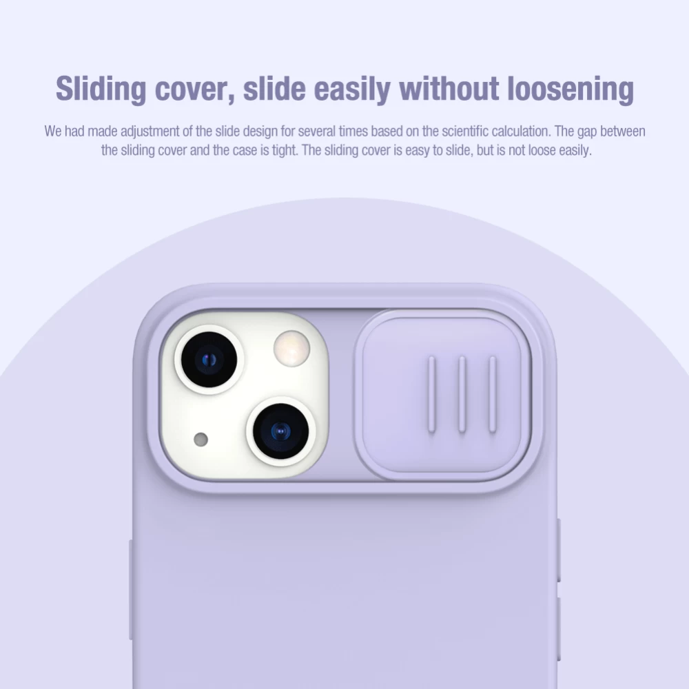 Apple iPhone 15 Plus vāciņš zils NILLKIN CAMSHIELD SILKY SILICON