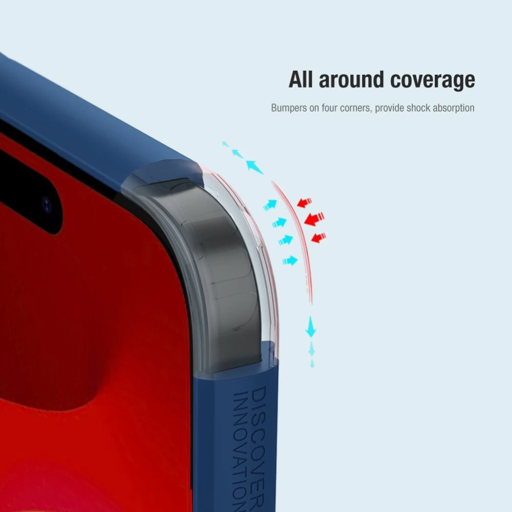 Apple iPhone 15 Plus vāciņš zils NILLKIN SUPER FROSTED SHIELD PRO