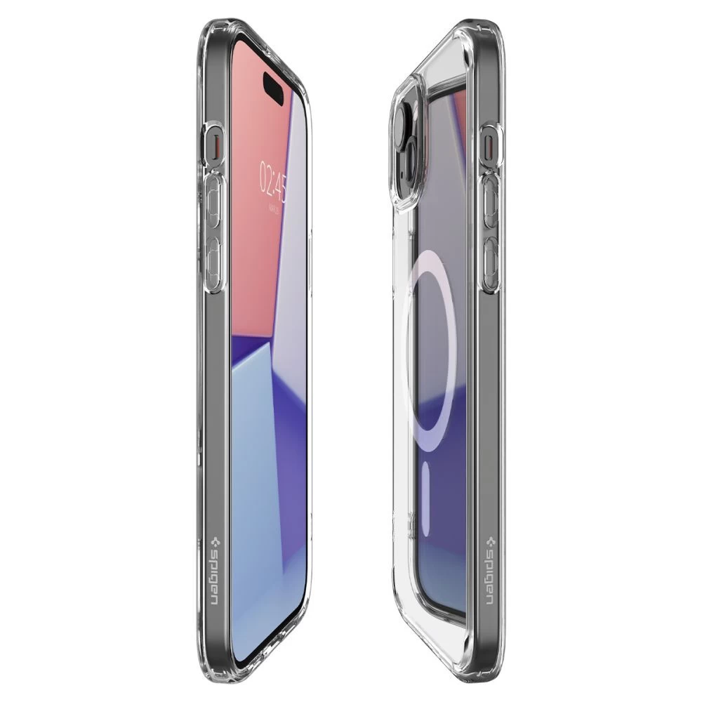Apple iPhone 15 Plus dėklas baltas SPIGEN ULTRA HYBRID MAG MAGSAFE