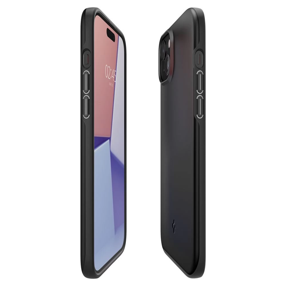 Apple iPhone 15 Plus vāciņš melns SPIGEN THIN FIT