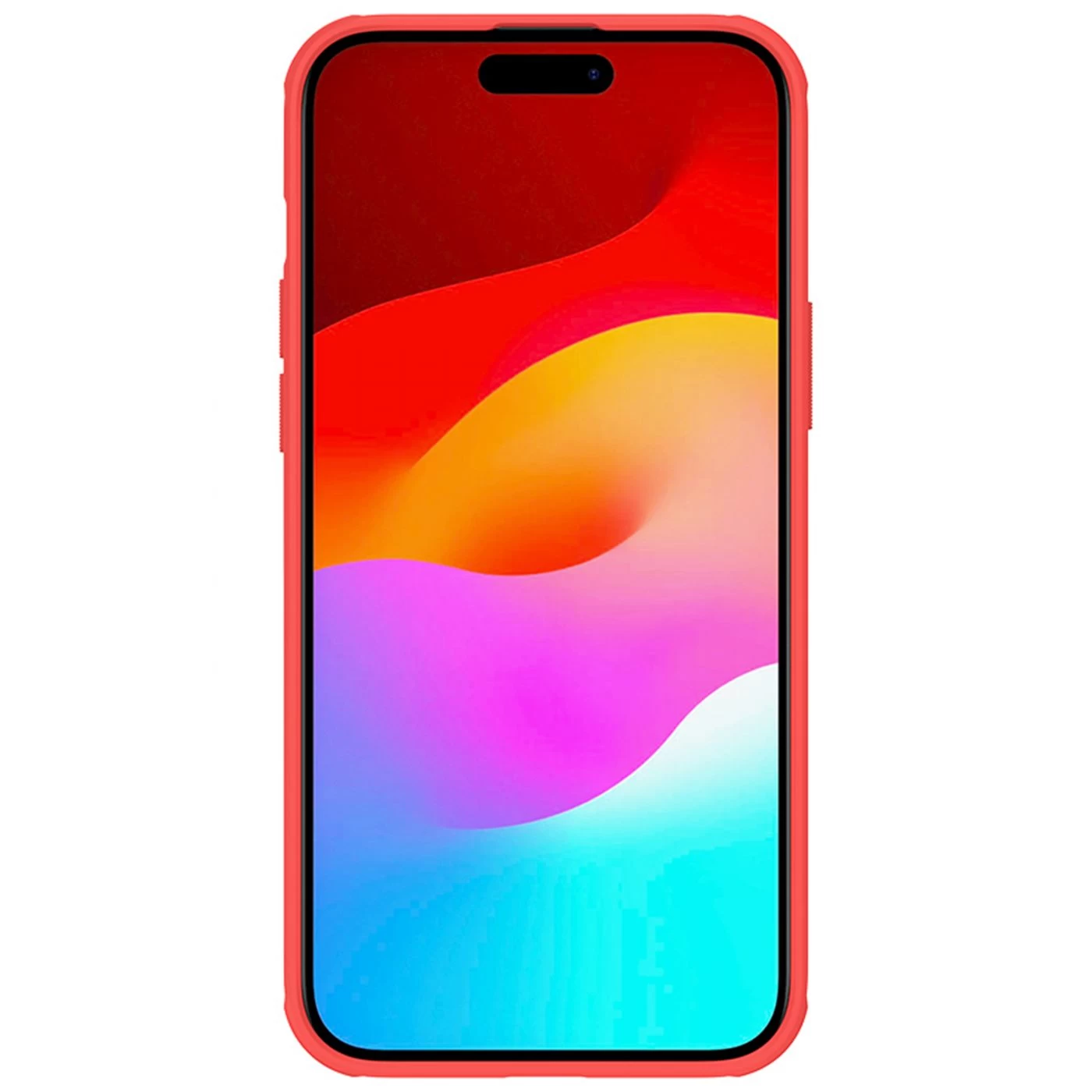 Apple iPhone 15 Plus чехол красный NILLKIN SUPER FROSTED SHIELD PRO