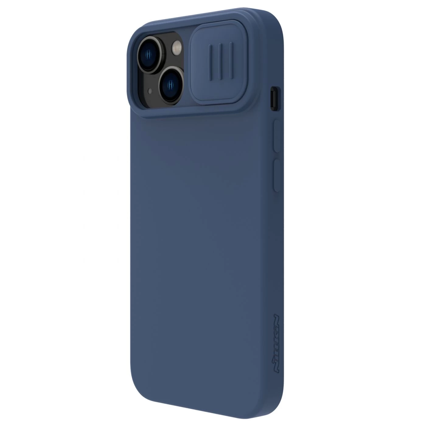 Apple iPhone 15 Plus vāciņš zils NILLKIN CAMSHIELD SILKY SILICON