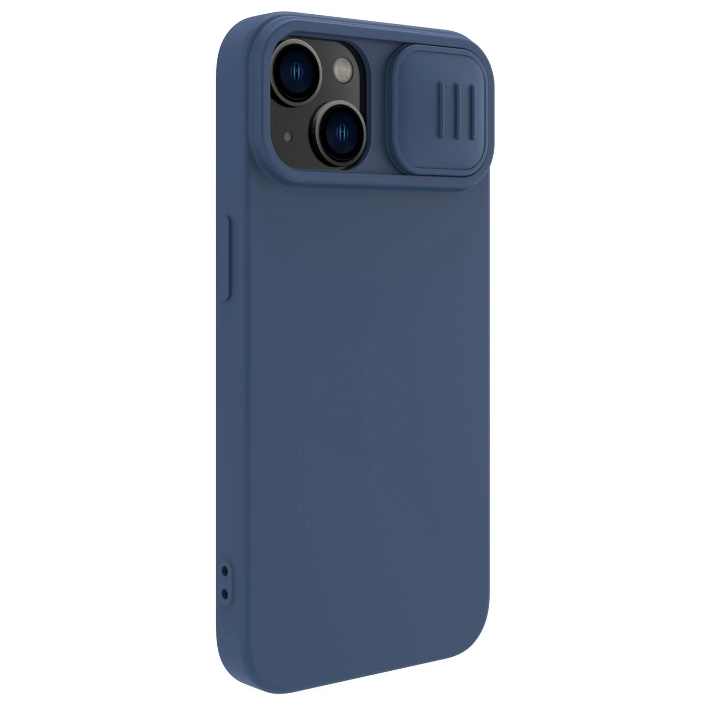 Apple iPhone 15 Plus vāciņš zils NILLKIN CAMSHIELD SILKY SILICON