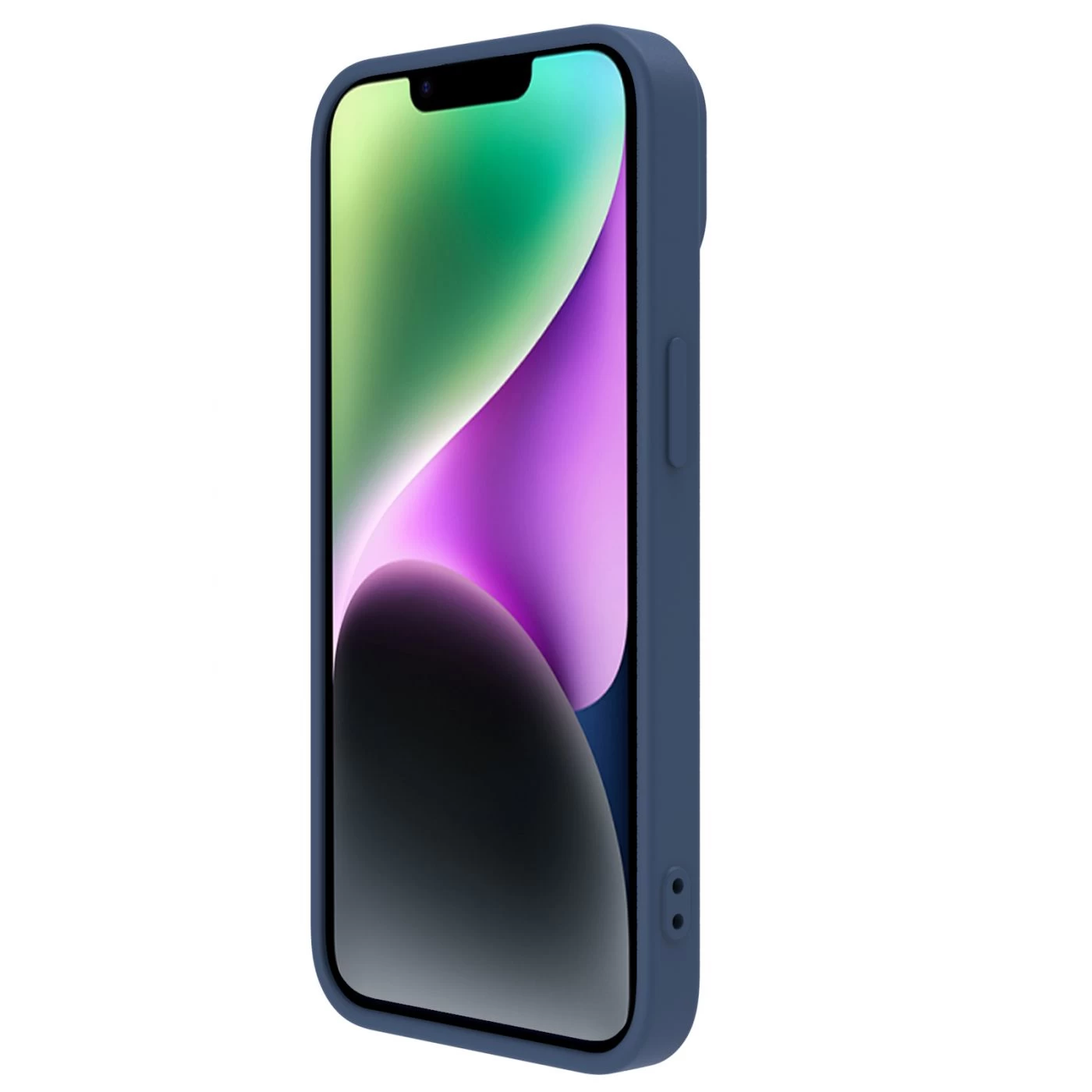 Apple iPhone 15 Plus vāciņš zils NILLKIN CAMSHIELD SILKY SILICON
