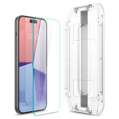 Apple iPhone 15 Plus apsauginis stiklas  SPIGEN GLAS.TR ”EZ FIT” 2-PACK