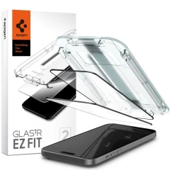 iPhone iPhone 15 Plus apsauginis stiklas SPIGEN GLAS.TR ”EZ FIT” FC 2-PACK Apple iPhone 15 Plus