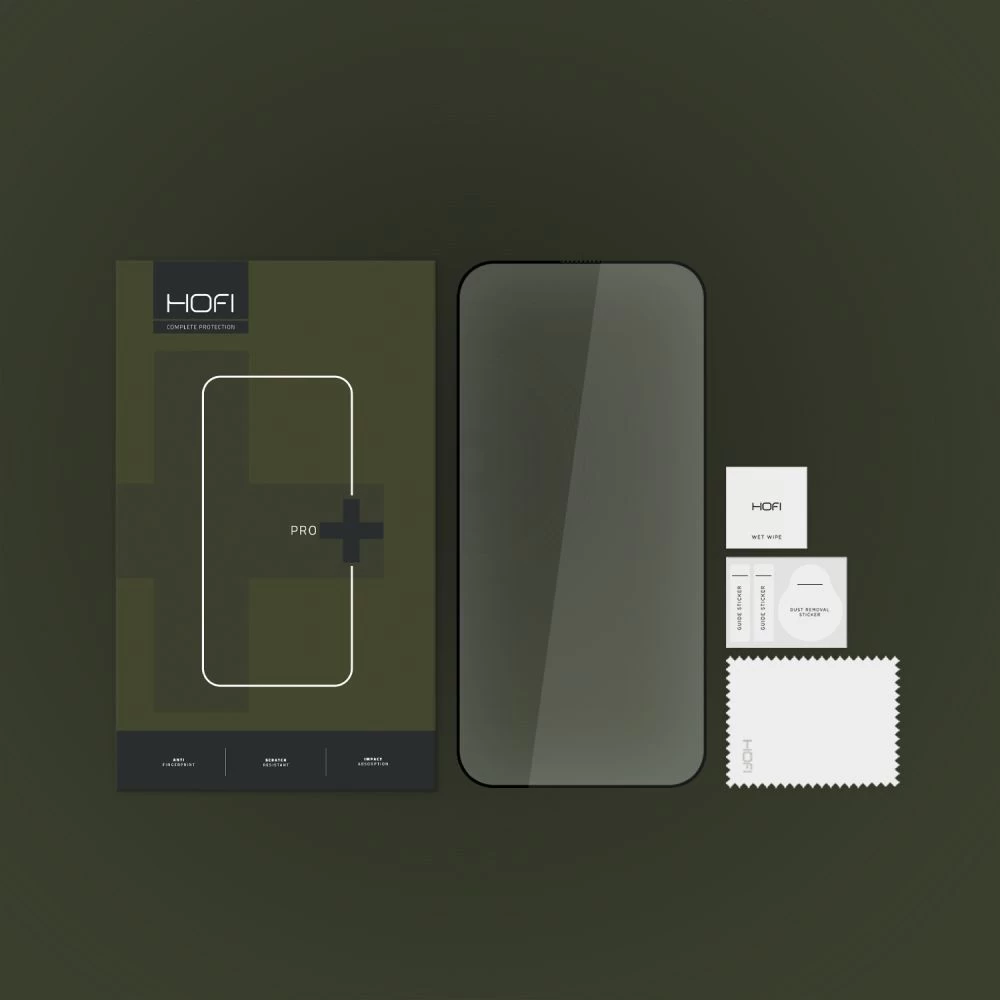 Apple iPhone 15 Pro aizsargstikls melns HOFI GLASS PRO+