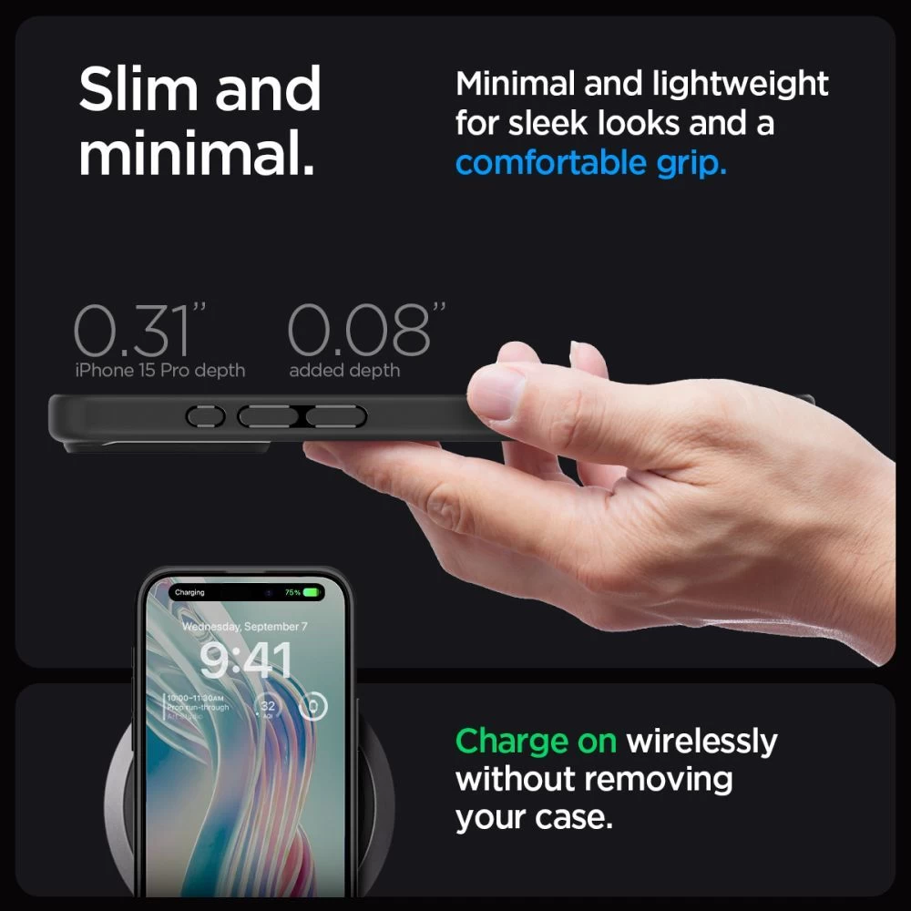 Apple iPhone 15 Pro skal  SPIGEN ULTRA HYBRID