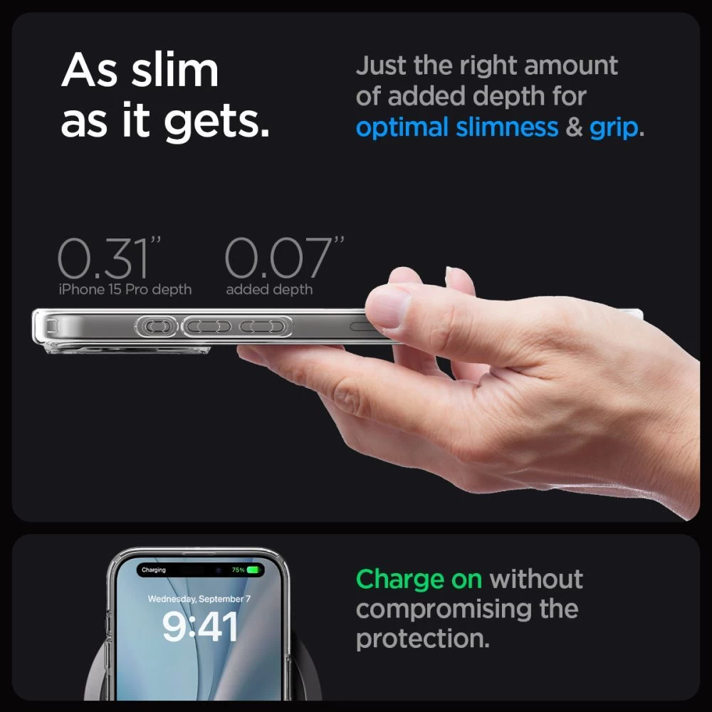 Apple iPhone 15 Pro чехол  SPIGEN ULTRA HYBRID MAG MAGSAFE