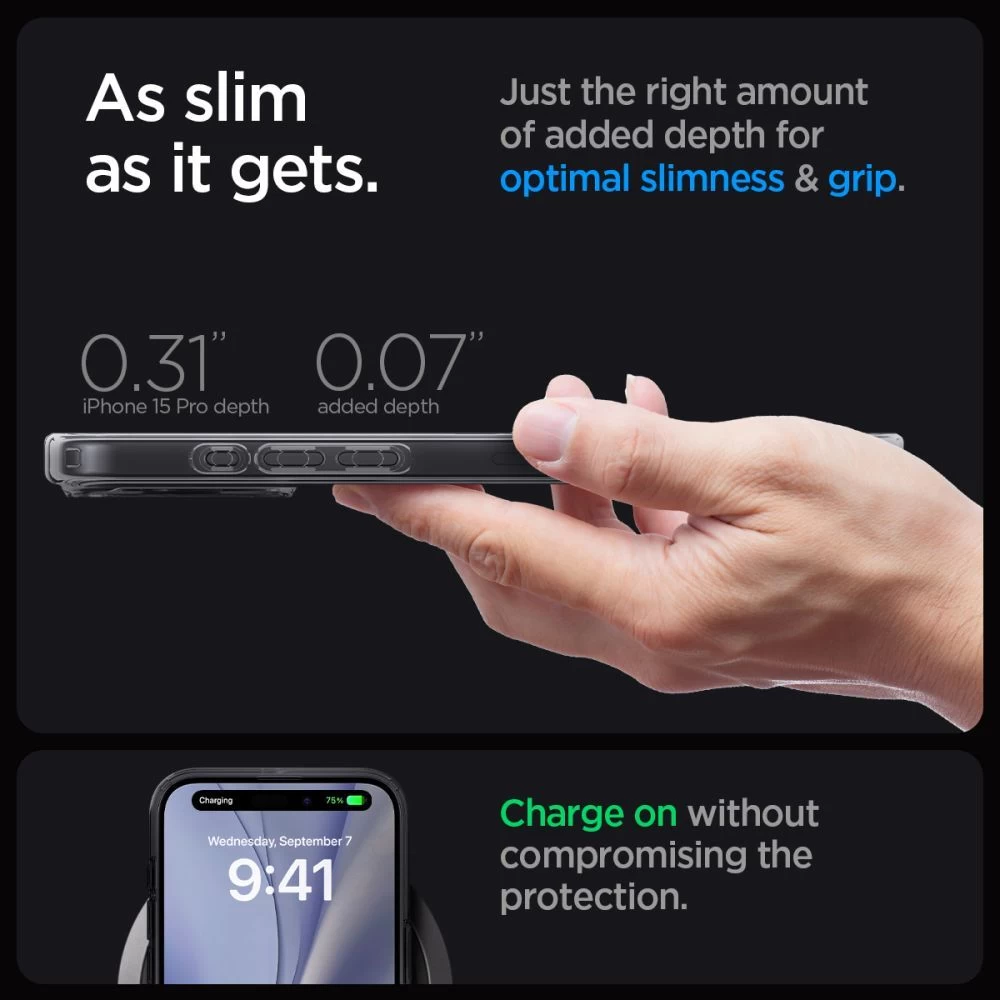 Apple iPhone 15 Pro skal  SPIGEN ULTRA HYBRID MAG MAGSAFE