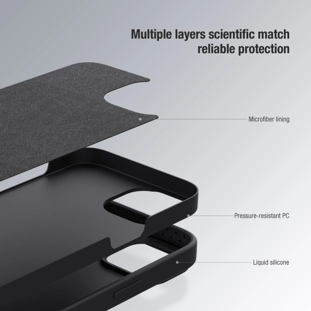 Apple iPhone 15 Pro чехол  NILLKIN CAMSHIELD SILKY SILICON