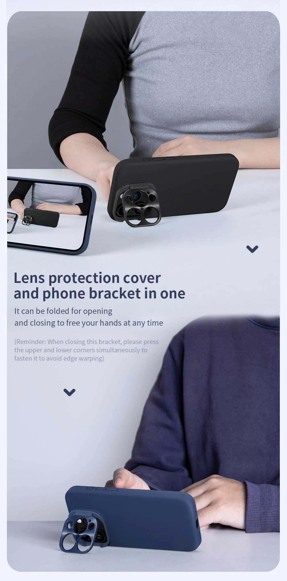 Apple iPhone 15 Pro чехол  NILLKIN LENSWING MAGNETIC
