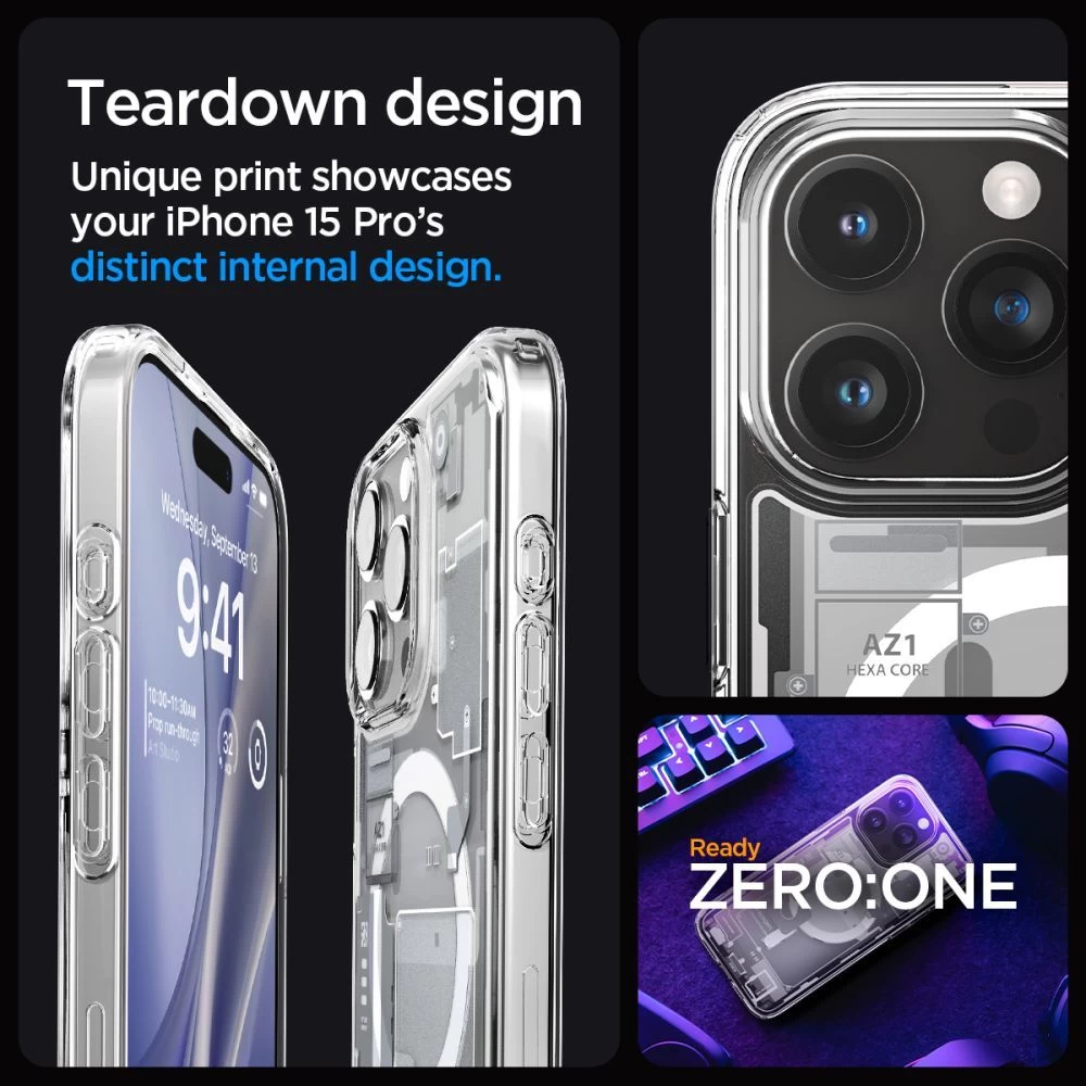Apple iPhone 15 Pro skal  SPIGEN ULTRA HYBRID MAG MAGSAFE