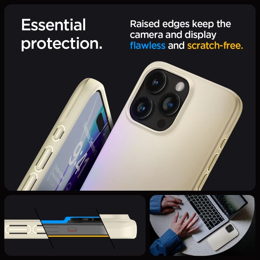 Apple iPhone 15 Pro skal  SPIGEN THIN FIT