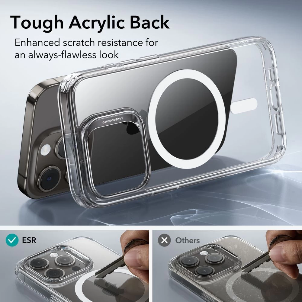 Apple iPhone 15 Pro skal transparent ESR CLASSIC HYBRID HALOLOCK MAGSAFE