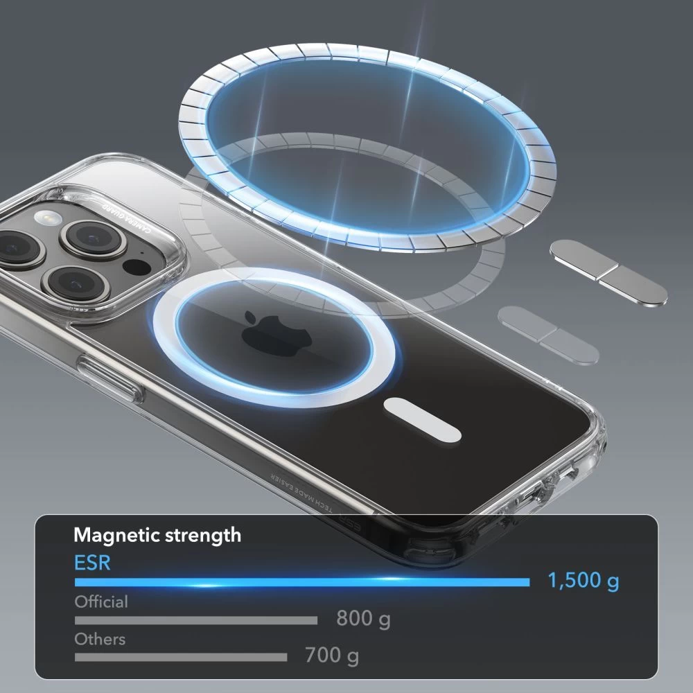 Apple iPhone 15 Pro skal transparent ESR CLASSIC HYBRID HALOLOCK MAGSAFE