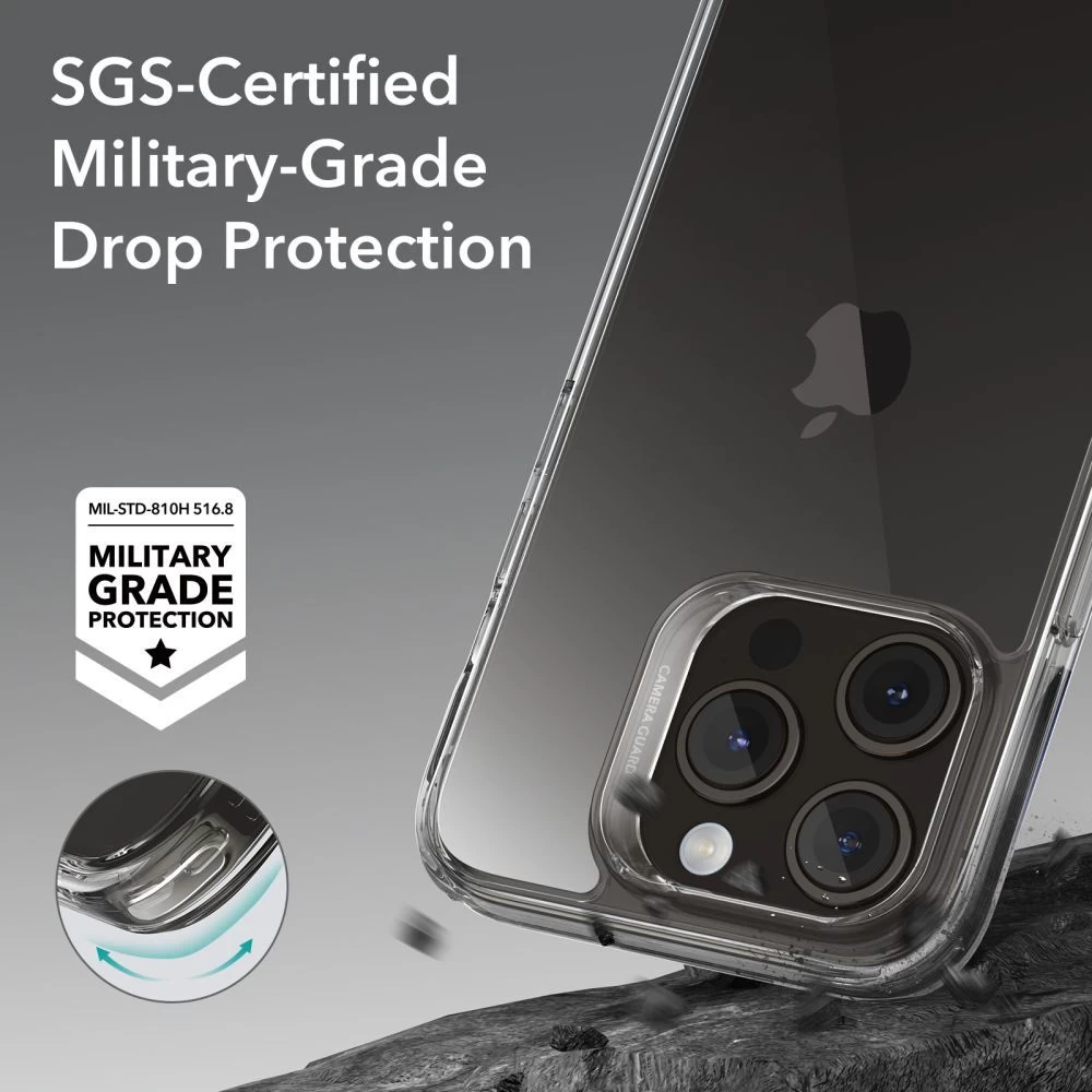 Apple iPhone 15 Pro skal transparent ESR ICE SHIELD