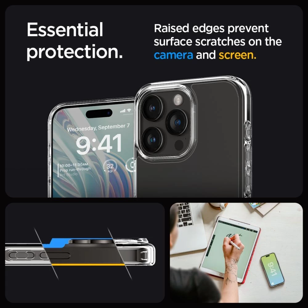 Apple iPhone 15 Pro skal transparent SPIGEN ULTRA HYBRID