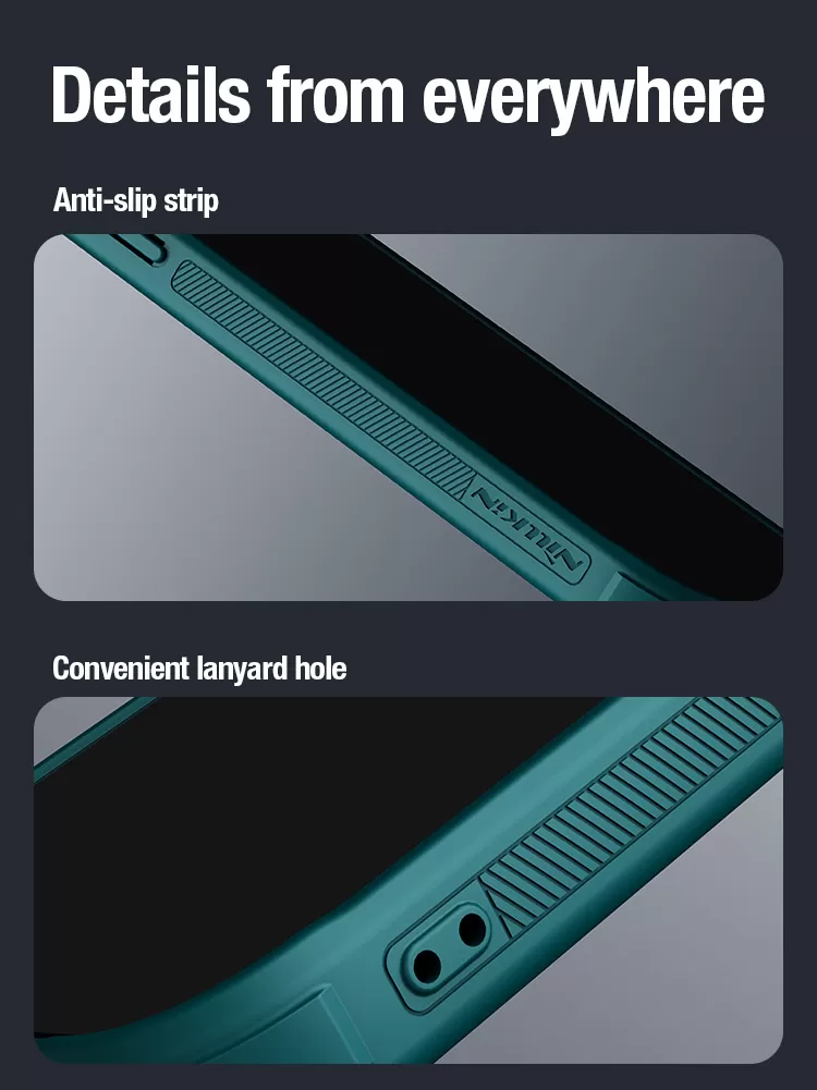 Apple iPhone 15 Pro skal svart NILLKIN CAMSHIELD PROP LEATHER