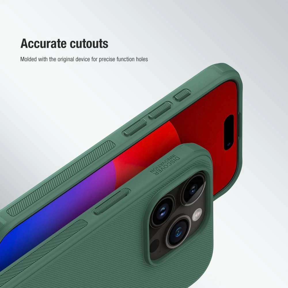 Apple iPhone 15 Pro skal röd NILLKIN SUPER FROSTED SHIELD PRO