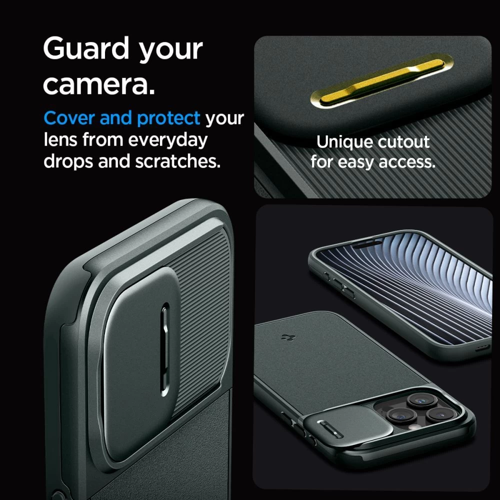 Apple iPhone 15 Pro vāciņš zaļš SPIGEN OPTIK ARMOR MAG MAGSAFE