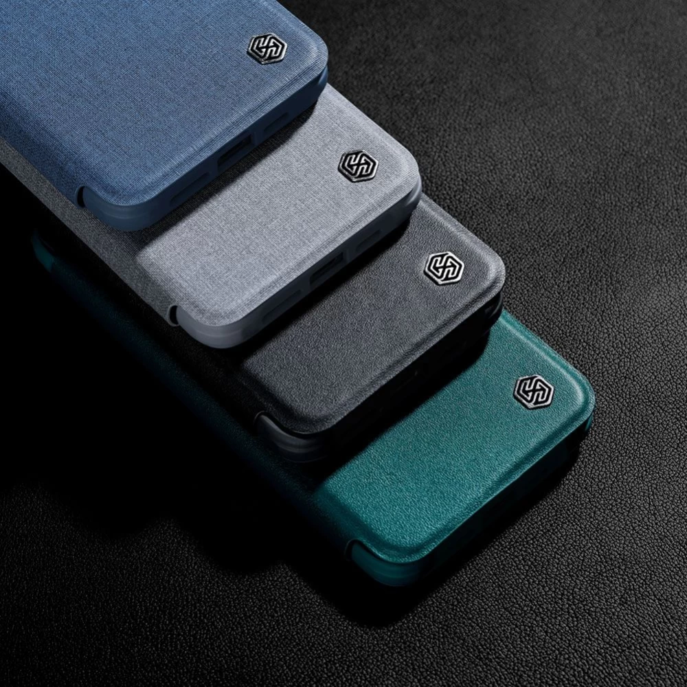 Apple iPhone 15 Pro fodral grön NILLKIN QIN PRO LEATHER (PLAIN VERSION)