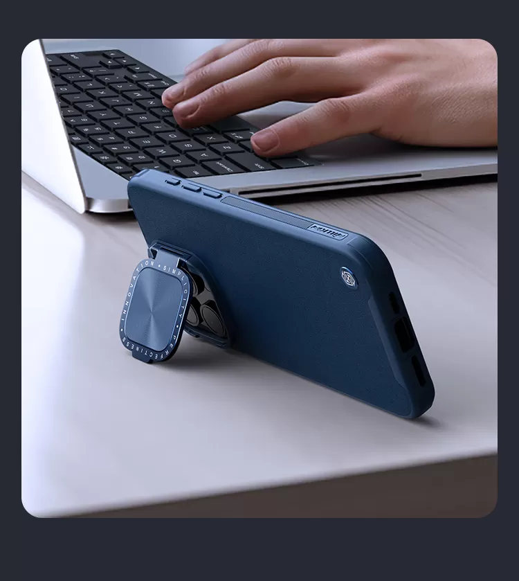 Apple iPhone 15 Pro suojakuori vihreä NILLKIN CAMSHIELD PROP LEATHER