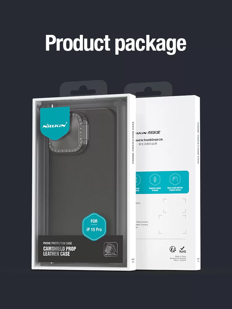Apple iPhone 15 Pro suojakuori vihreä NILLKIN CAMSHIELD PROP LEATHER
