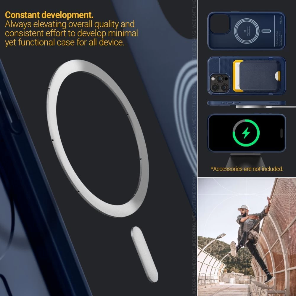 Apple iPhone 15 Pro vāciņš zils CASEOLOGY PARALLAX MAG MAGSAFE