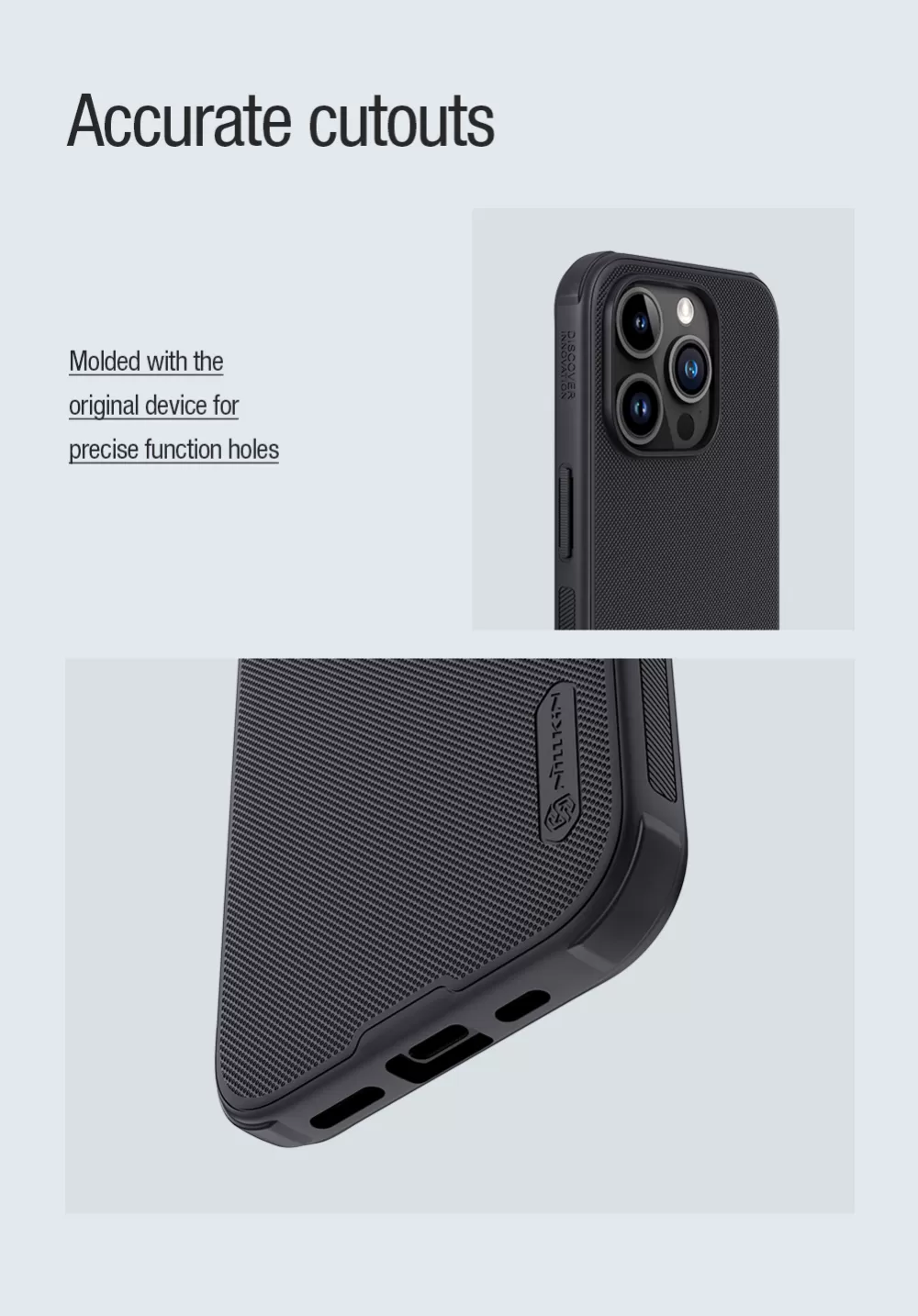 Apple iPhone 15 Pro skal blå NILLKIN SUPER FROSTED SHIELD PRO MAGNETIC