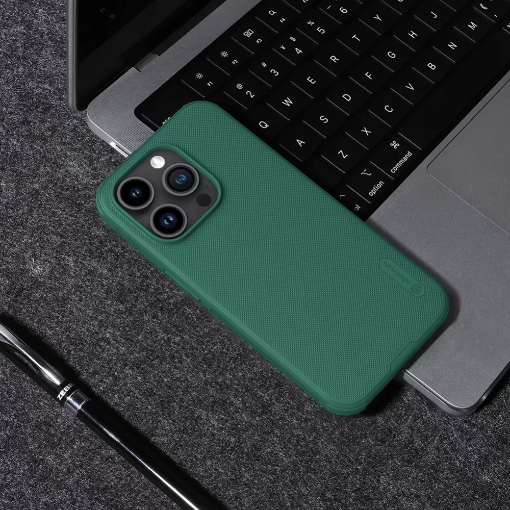 Apple iPhone 15 Pro skal blå NILLKIN SUPER FROSTED SHIELD PRO MAGNETIC
