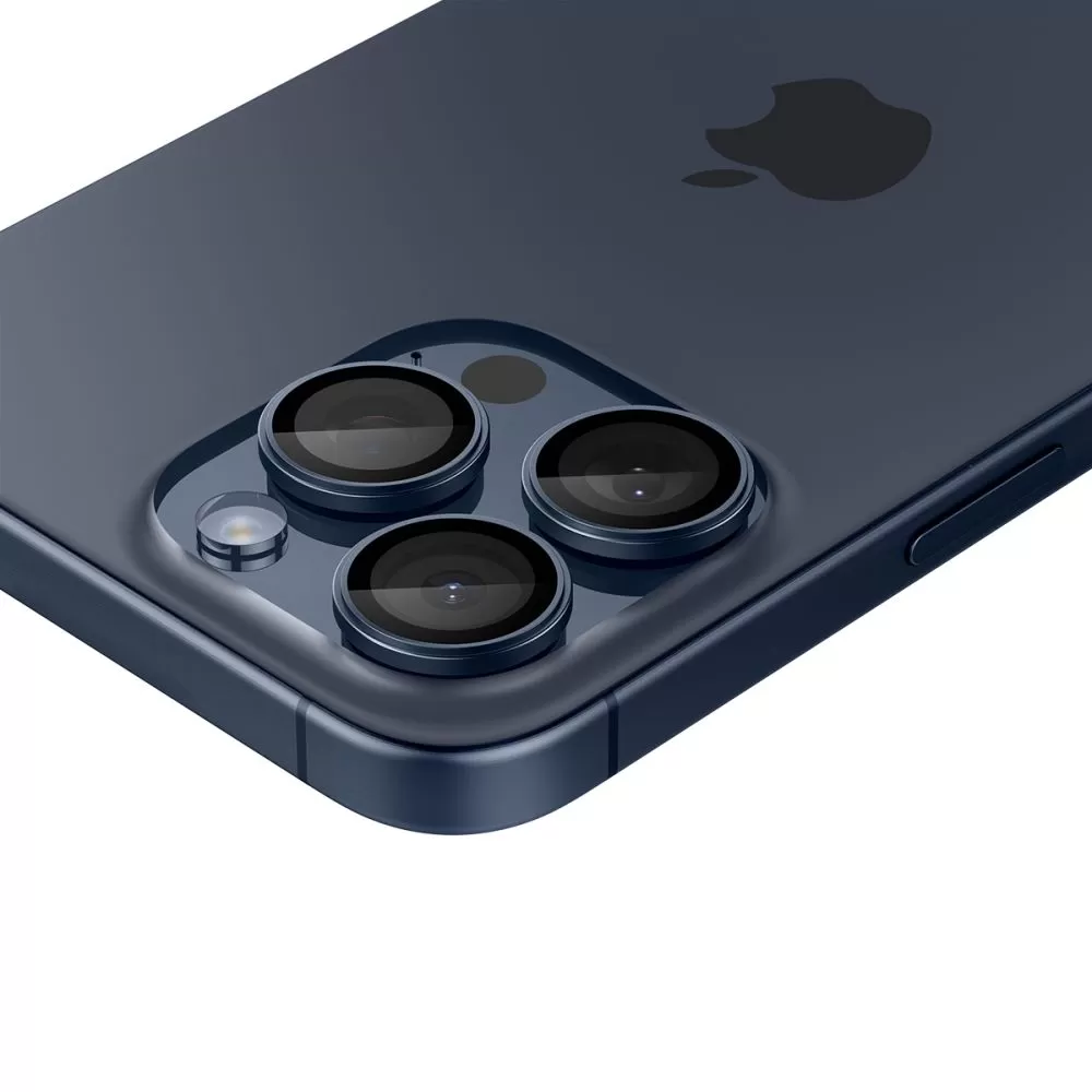 Apple iPhone 15 Pro aizsargstikls  SPIGEN OPTIK.TR ”EZ FIT” CAMERA PROTECTOR 2-PACK