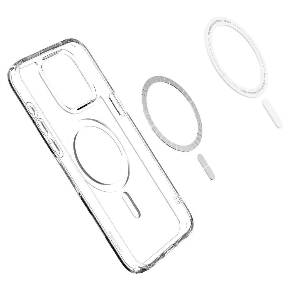 Apple iPhone 15 Pro vāciņš caurspīdīgs SPIGEN ULTRA HYBRID MAG MAGSAFE