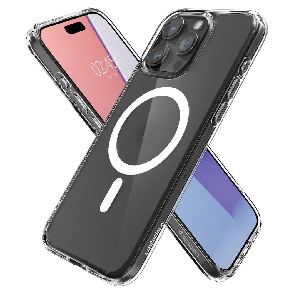 Apple iPhone 15 Pro vāciņš caurspīdīgs SPIGEN ULTRA HYBRID MAG MAGSAFE