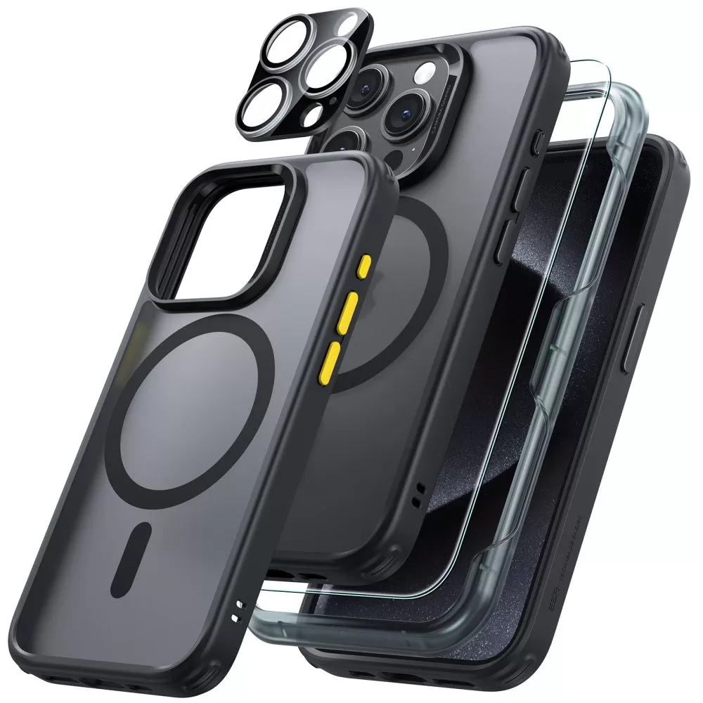 Apple iPhone 15 Pro чехол черный ESR CLASSIC PRO SET HALOLOCK MAGSAFE