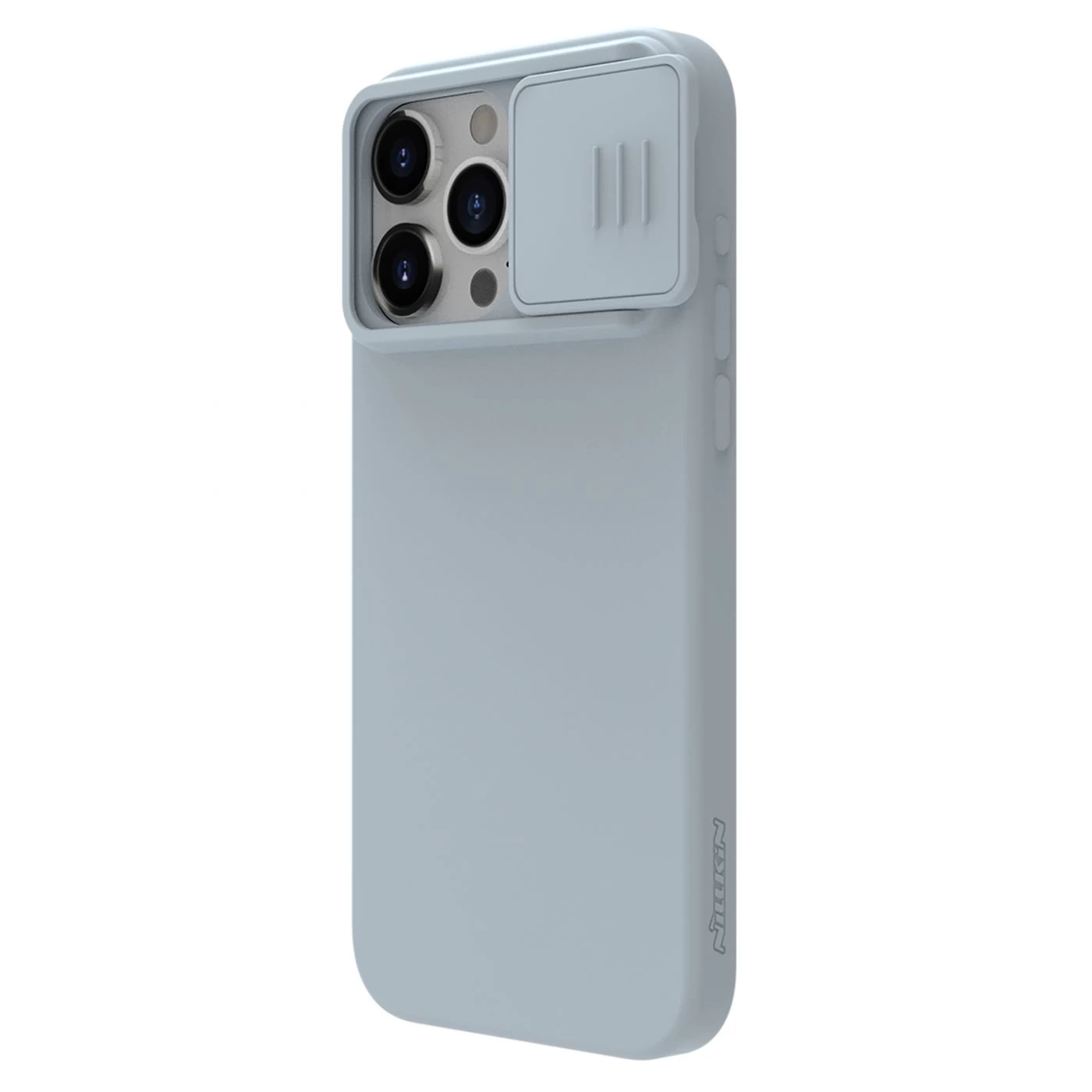Apple iPhone 15 Pro suojakuori harmaa NILLKIN CAMSHIELD SILKY SILICON
