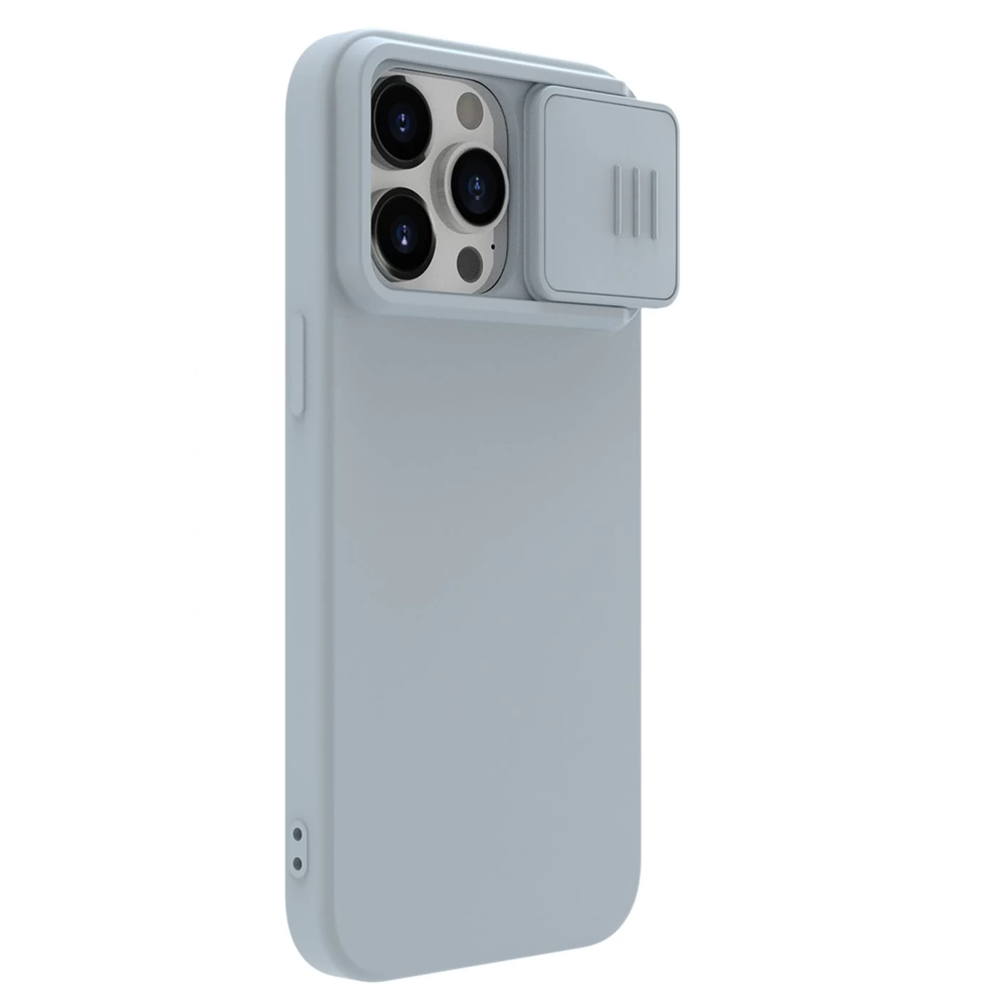 Apple iPhone 15 Pro suojakuori harmaa NILLKIN CAMSHIELD SILKY SILICON